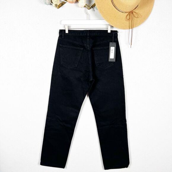 NWT NIli Lotan Black Archer High Rise Straight Leg Jeans Size 27 - Picture 4 of 11